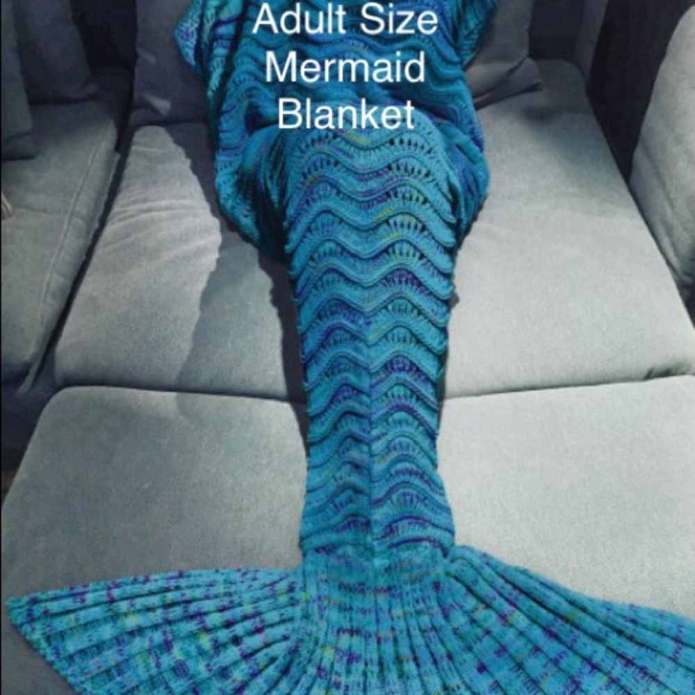 Mermaid 🧜‍♀️ Tail Blanket. Multi Color